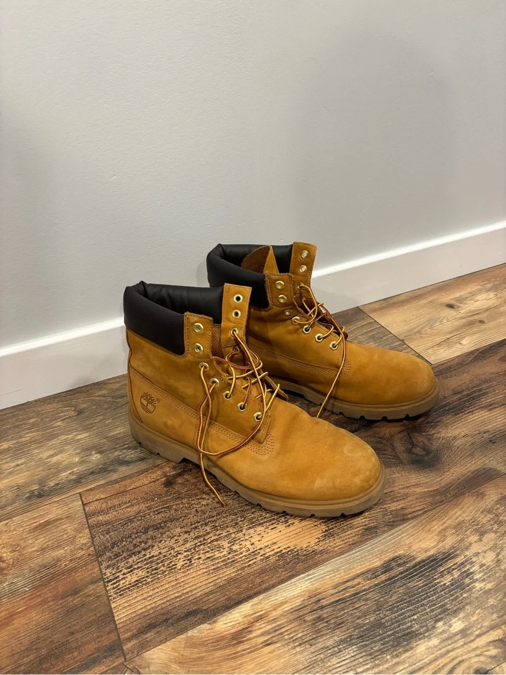 Timberland Wheat Suede Kids Lace-Up Work Boots